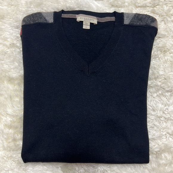 Burberry Mens Cashmere Cotton Sweater - Picture 7 of 8